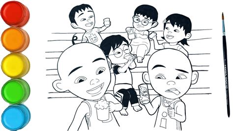 Upin And Ipin Musim 17 Kopi Teh And Susu Menggambar Dan Mewarnai Upin