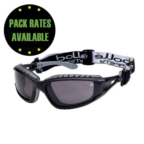 Bolle Platinum Tracker Safety Glasses Smoke