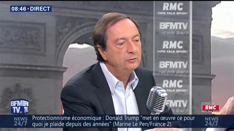 Michel Edouard Leclerc face à Jean Jacques Bourdin en direct