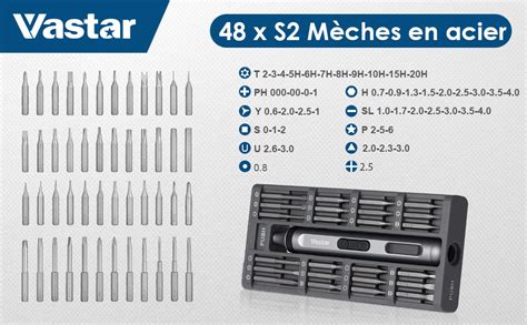 Vastar Tournevis Tournevis De Precision Lectrique En Sans Fil