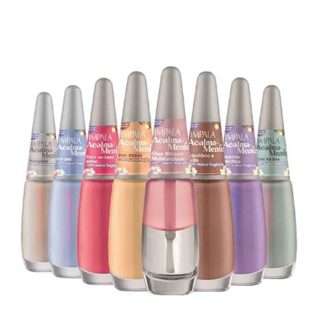 Kit Esmalte Acalma Mente Cheirinho Impala C 8 Cores Submarino