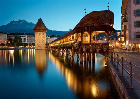 Luzern See Stadt Und Berge Ace