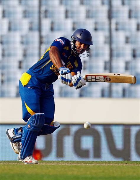 Kumar Sangakkara Works The Ball Off His Pads Espncricinfo