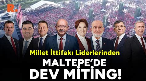 Millet Ttifak Ndan Maltepe De Co Kulu Miting Canli Youtube