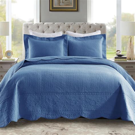 Amazon MarCielo 3 Piece 100 Cotton Oversized Bedspread Set