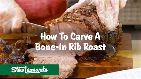 How To Carve A Bone In Rib Roast Sunday Dinner Youtube