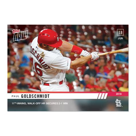 Paul Goldschmidt MLB TOPPS NOW Card 403 Print Run 327