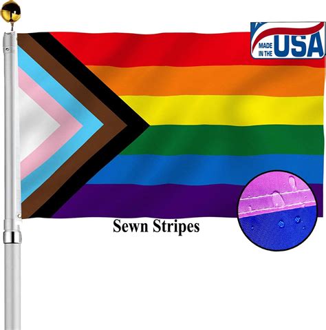 Us Flag Factory 3x5 Ft Rainbow Flag Sewn Stripes Outdoor