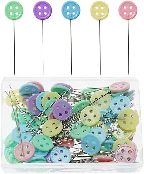 Sewing Pins 100 Pcs Butterfly Flower Head Pins Dressmaking Pins