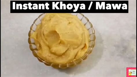 Instant Khoya Mawa Recipe In Minutes With Any Milk Youtube