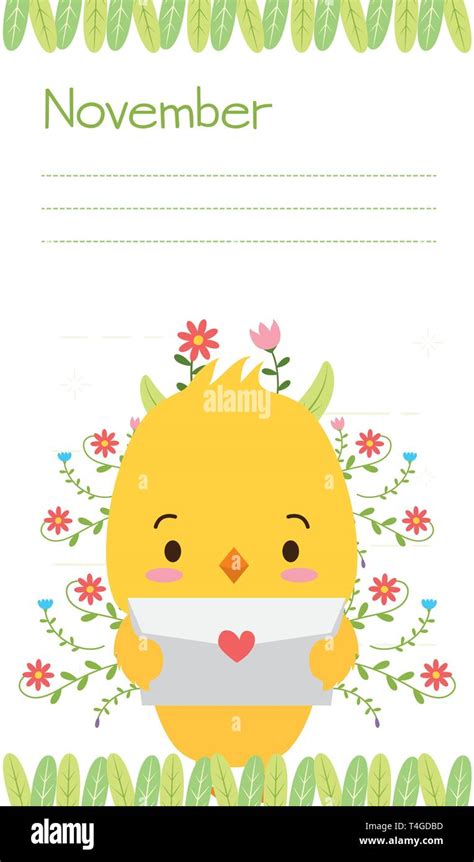 cute animals calendar Stock Vector Image & Art - Alamy