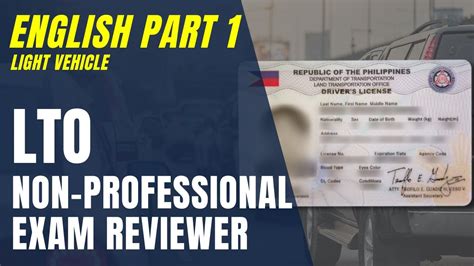 Lto Exam Reviewer English Non Professional Part Items