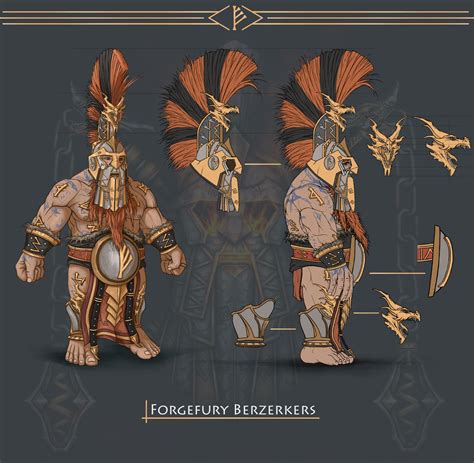 Artstation Fyreslayer Ground Unit Forge Fury Berzerkers