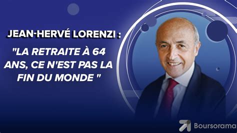 Jean Herv Lorenzi Cercle Des Conomistes La Retraite Ans Ce