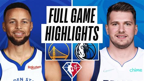 Golden State Warriors Vs Dallas Mavericks Full Game Highlights