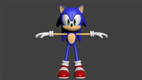 Sonic Hedgehog Character 3D Model - TurboSquid 1446632