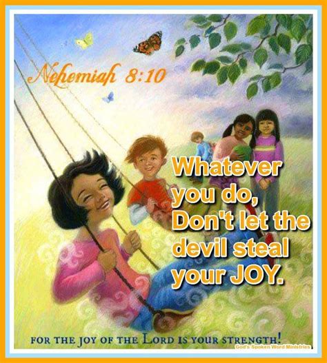 Don't Let the devil steal your Joy!! | Bible verse wallpaper, Bible ...