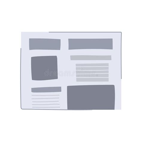 Template Financial Newspaper Cartoon Vector Illustration Stock Vector ...