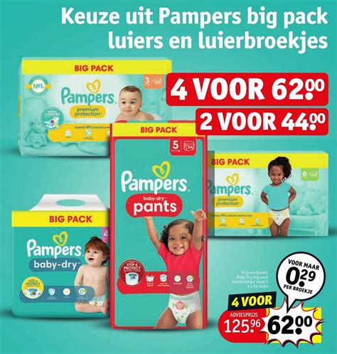 Keuze Uit Pampers Big Pack Luiers En Luierbroekjes Aanbieding Bij Kruidvat