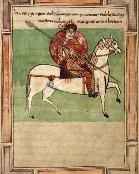 A Rider In Red Exploring Germanic Manuscript Art