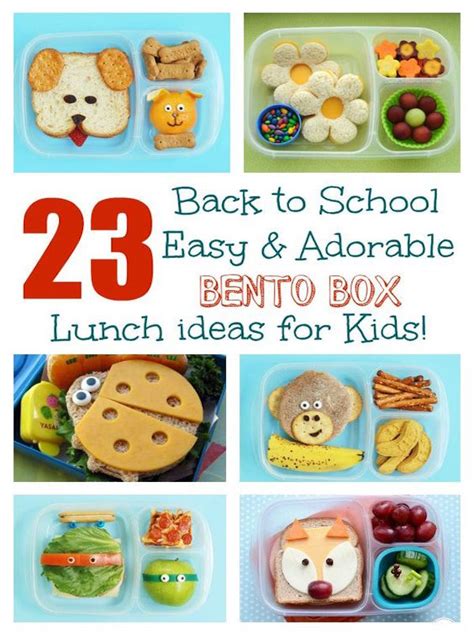 23 Easy And Adorable Back To School Bento Box Lunches Edible Crafts