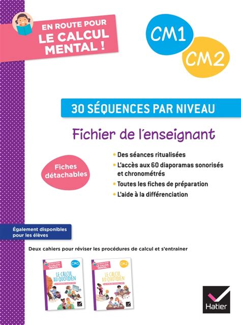 En Route Pour Le Calcul Mental CM Ed 2024 Fichier Enseignant