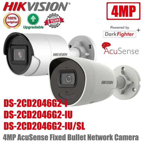 Hikvision Darkfighter Ds Cd G Iu Sl Mp Ip Poe Ir Acusense Ds