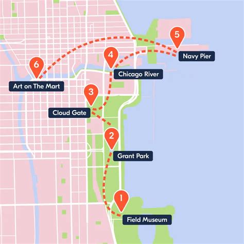 Tourist Attractions In Chicago Map - Allina Madeline