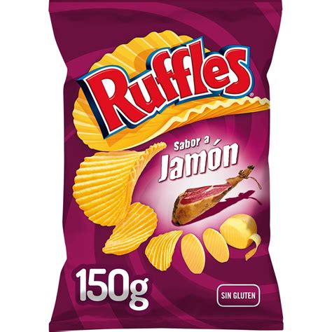 Patatas Fritas Onduladas Sabor Jam N Sin Gluten Bolsa G Ruffles