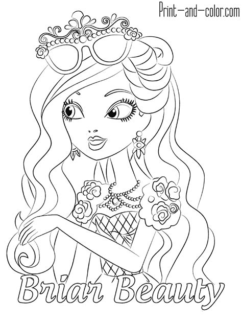 Ever After High Coloring Pages Print And