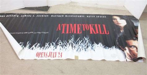 Large Vinyl Movie Theater Poster A Time To Kill 1996 Based On John