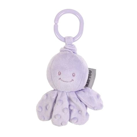 Lapidou Peluche Vibrante Pieuvre Lilas Nattou Peluches Aubert