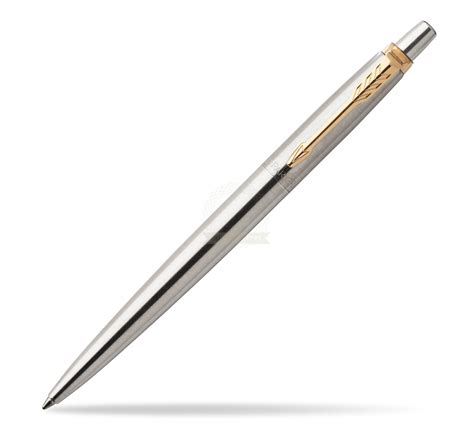 Parker Jotter Stainless Steel Golden Finish Trim Ballpoint Pen Rouses