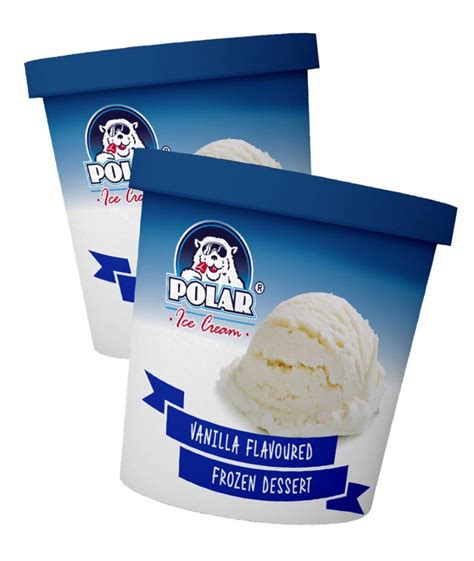 Polar 500ml Tub Vanilla Box Of 12 Ice Cream Queen