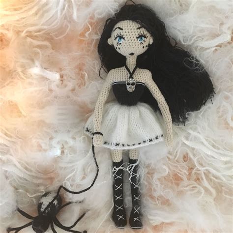Gothic doll /amigurumi /crochetdoll | Gothic dolls, Crochet dolls, Goth