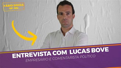 Lucas Bove Empres Rio E Comentarista Pol Tico Youtube