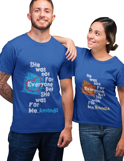 Matching Customized T Shirts For Couples Customise T Shirt Couple Tshirts Couple Shirts