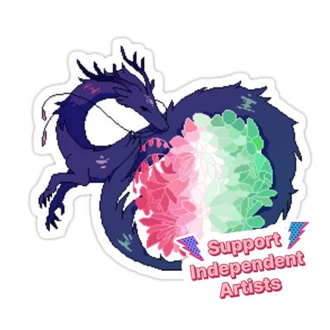 Pansexual Pride Flag Dragon 2nd Edition Sticker For Sale By Kmp0511