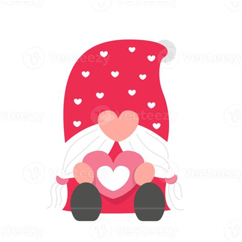 Valentine Lady Gnomes Holding Heart 16779091 Png