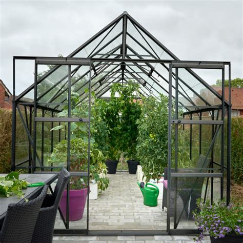 Serre De Jardin M Noire En Verre Horticole Magnum Halls