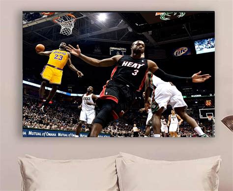 Lebron James Dwyane Wade Alley-oop NBA Poster | Etsy