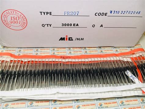 Diode xung FR207 DO-41 2A 1000V