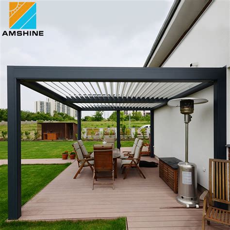 Garden Shed Louvre Bioclimatic Aluminium Gazebo Outdoor Louver Roof