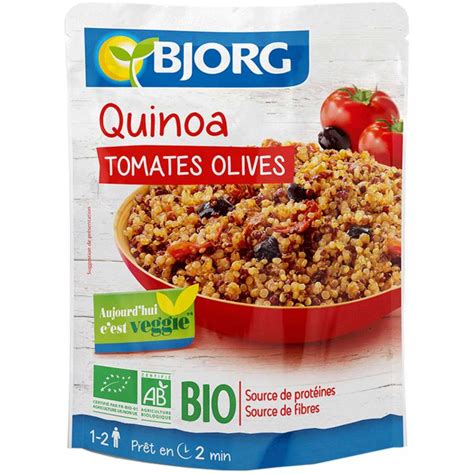 Quinoa Tomate Olives BIO Bjorg 250 G La Belle Vie Courses En