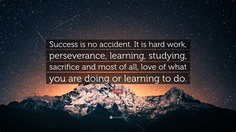 Pelé Quote Success Is No Accident It Is Hard Work Perseverance