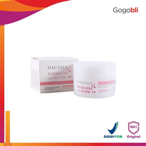 Jual Hanasui Flawless Glow Day Cream Gr Shopee Indonesia