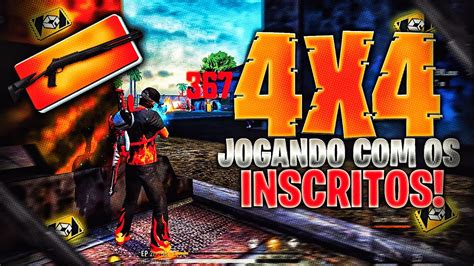 🔴 Free Fire Ao Vivo 🔴jogando Com Os Inscritos Vem Para Live 6 K🔥