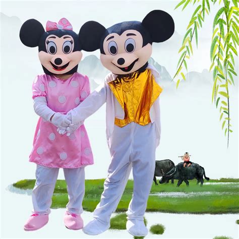 Cosplay Mickey Und Minnie Hochwertige Cartoon Charakter Kost Me