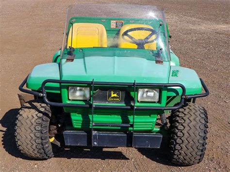 John Deere Gator Diesel 6 Wheel Manual Dump Bed Hour Meter Reads 2322 Sn W006x4d007308