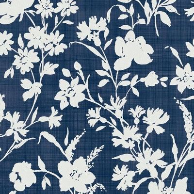 Laura Ashley Rye Midnight Seaspray Blue Wallpaper Target